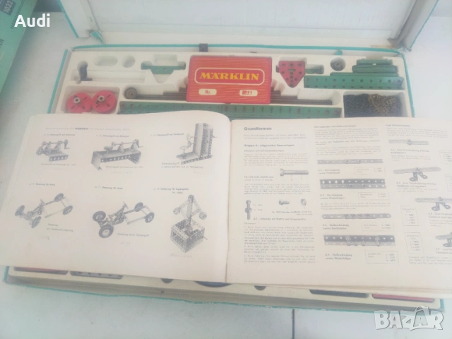 Немски детски матален конструктор. MARKLIN Metallbaukasten, снимка 8 - Конструктори - 54317349