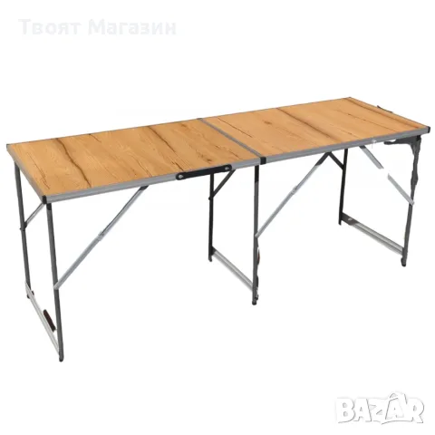 FAVO DUO DECOR 150/50– Сгъваема двойна маса с дървесен MDF плот -ПРОФИЛ М