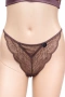 Комплект бельо Hunkemöller – сутиен 75C и бикини XL, дантела в тъмнокафяв цвят, снимка 6