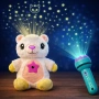 Плюшена играчка с нощна лампа 2в1 + детски фенер-проектор със светлинни картинки – комплект за уют и, снимка 6