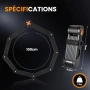 Hipark HD9006 Сгъваема ключалка за велосипед, Сгъваема ключалка за велосипед 100 см с ключове, Кл, снимка 3