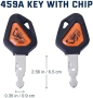 Нов Програмируем ключ Kubota 459A RC411-53933 RC461-53930 за мини багер, снимка 2