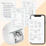 Bluetooth мини принтер за стикери - безжичен термопринтер за IOS и Android, с 6 ролки стикери, снимка 7