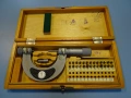 Резбомерен микрометър DDR Suhl Thread Мicrometer 25-50mm, снимка 1