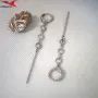 Обеци с платинено покритие 211239, снимка 3
