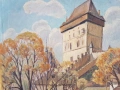 Йордан Филчев 1908 - 1968 Картина с маслени бои Замък 1965г., снимка 3