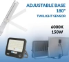 Нов, проверен професионален Соларен LED Прожектор 100W Ledme Milan – Алуминиев Корпус, RGB Цветове.., снимка 7