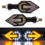 Мигачи за мотор, 12V, комплект мигачи за мотоциклет или скутер, бял, снимка 3