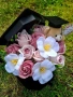 Сапунени цветя от пластичен сапун в кутия с шапка и чекмедже👨‍🎓
, снимка 2