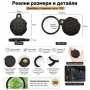 Професионална мощна увеличителна ръчна лупа 10X увеличение за четене мини джобна сгъваема за чанта, снимка 4