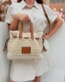Плетена чанта от памучна материя Bag to Bag, снимка 1
