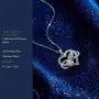 Дамско колие сърце и безкрайност от сребро с моасанит 925, Maison d'Amour, снимка 3