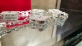 Van Cleef & Arpels VCA 5 Motifs Silver Diamonds Vintage Alhambra Дамска Гривна, снимка 6