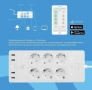 Smart WI FI Разклонител с 6 гнезда Acme SH3305, снимка 3