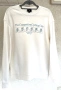 Суитшърт/ блуза  H&M Cycling Club в butter cream нюанс / унисекс / relaxed fit, снимка 5