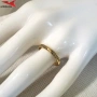 Пръстен с 14К златно покритие 224891, снимка 4