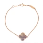 Златна дамска гривна Van Cleef 3,75гр. 17,5см. 14кр. проба:585 модел:37802-1, снимка 1