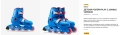 Детски комплект Ролери Oxelo (34-36) + Каска Btwin + Пълна защита (XS) ОБЩО 30€, снимка 3