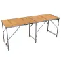 FAVO DUO DECOR 150/50– Сгъваема двойна маса с дървесен MDF плот -ПРОФИЛ М, снимка 1