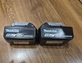 Комплект Макита 2бр. оригинални батерии 5Ah Makita BL1850B и оригинално бързо двойно зарядно DC18RD , снимка 6