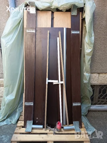 Трикрилен гардероб и спалня, снимка 2 - Гардероби - 55500969
