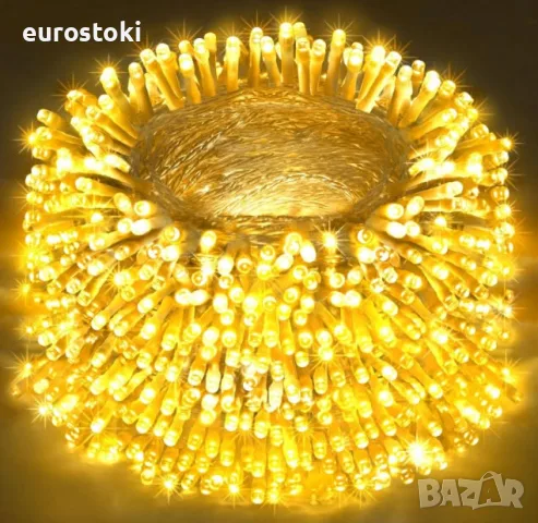 Външен LED гирлянд FLVOECN, 120 метра, 1200LED лампички, водоустойчиви коледни светлини
