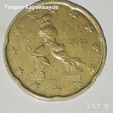 монета 20 euro cent 