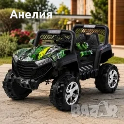 Детско електрическо бъги 4×4 с дистанционно, LED, USB и MP3 – 4 мотора, снимка 2 - Детски велосипеди, триколки и коли - 55589129