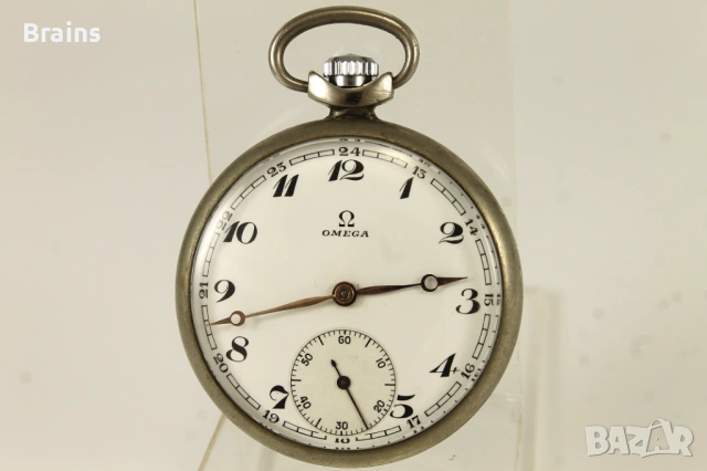 OMEGA Стар Швейцарски Джобен Часовник 15 Камъка