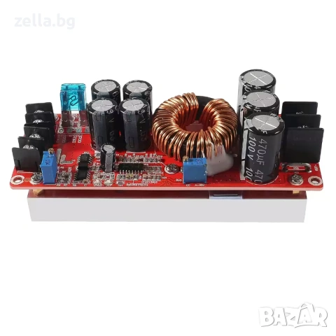 DC-DC Step-Up Boost конвертор 12V-60V 1200W 20A – Регулируем повишаващ модул за соларни 10296, снимка 11 - Друга електроника - 54663143