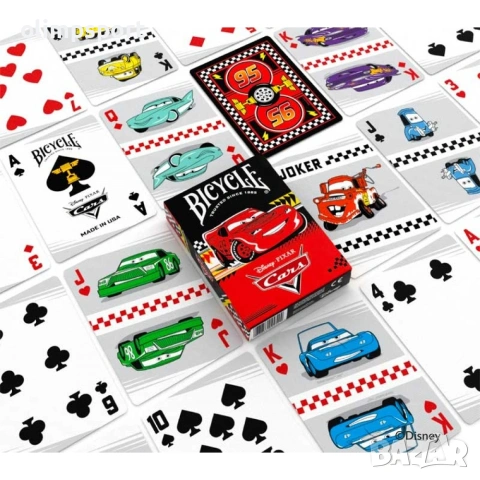 Карти за игра Bicycle Disney Cars Disney и Pixar Lightning McQueen , снимка 2 - Карти за игра - 54997189
