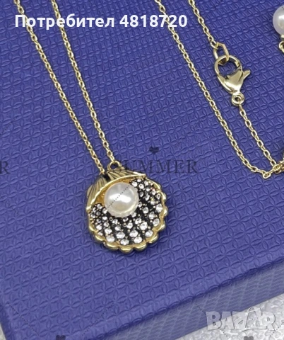 Гердан Swarovski , снимка 2 - Колиета, медальони, синджири - 54895344
