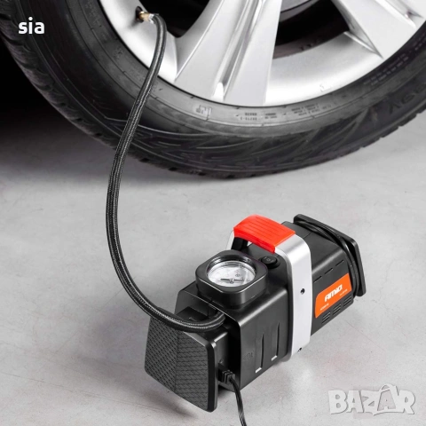 Компресор за гуми, 12V - 220V, 3 адаптера