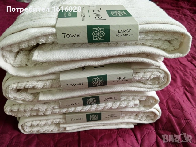 Нова Голяма хавлиена памучна кърпа Towel с размер 70 см./ 140 см., снимка 2 - Хавлиени кърпи - 45159652