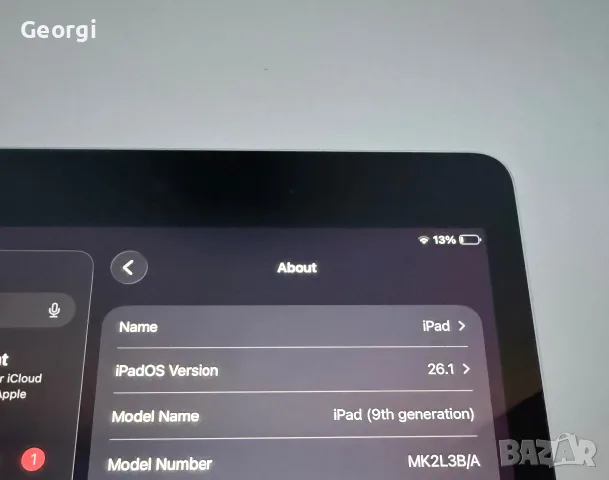 Ipad 9th generation 64 gb only wifi, снимка 3 - Таблети - 55674674