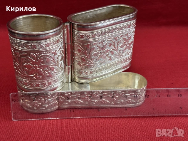 Сребърна кутия!, снимка 9 - Антикварни и старинни предмети - 55285164