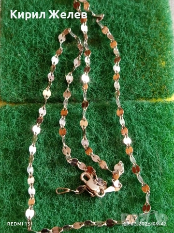 Сребърен синджир нежен елегантен много красив 51804, снимка 6 - Колиета, медальони, синджири - 53993007