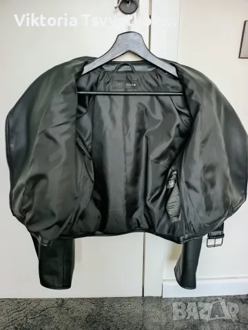 Нови палта Zara и кожено яке - перфектно състояние, снимка 9 - Палта, манта - 55619259