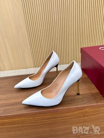 Gucci Leather Pumps – White, снимка 4 - Дамски обувки на ток - 55417756