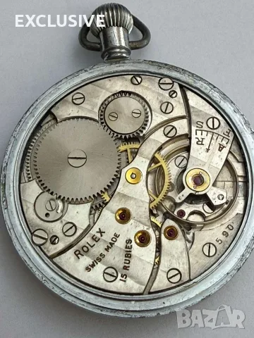 Винтидж джобен часовник Rolex  - тип военен, 1940г., снимка 4 - Джобни - 55469906