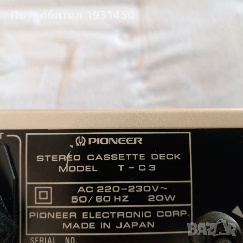 PIONEER T-C3 за ремонт или части, снимка 8 - Декове - 54316223