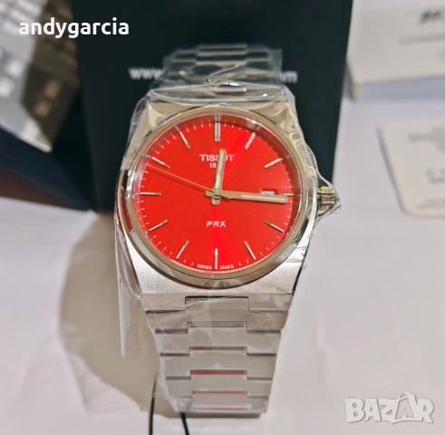 Tissot Prx T137.410.11.421.00 мъжки часовник с дата, чисто нов с кутия книжки, 100% оригинален, снимка 10 - Мъжки - 54866550