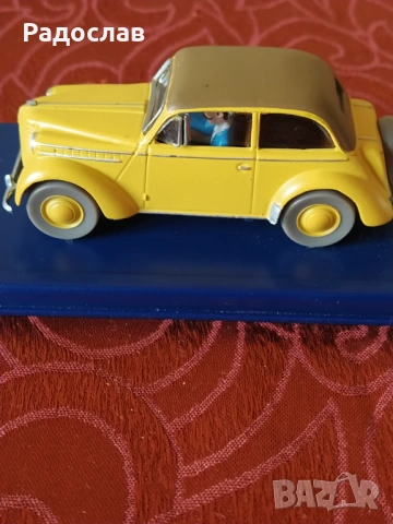 стара френска количка Opel Herge Tintin