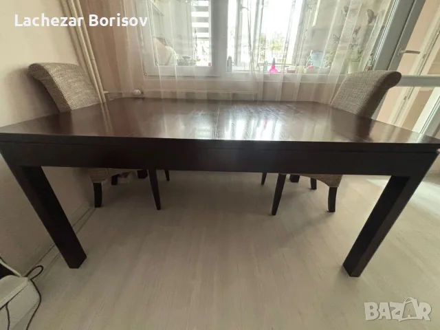 Трапезна маса + 4 стола, 130 евро 