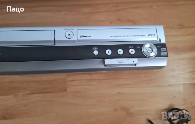 PANASONIC DMR-ES35V DVD RECORDER+VHS, снимка 3 - Плейъри, домашно кино, прожектори - 55618964