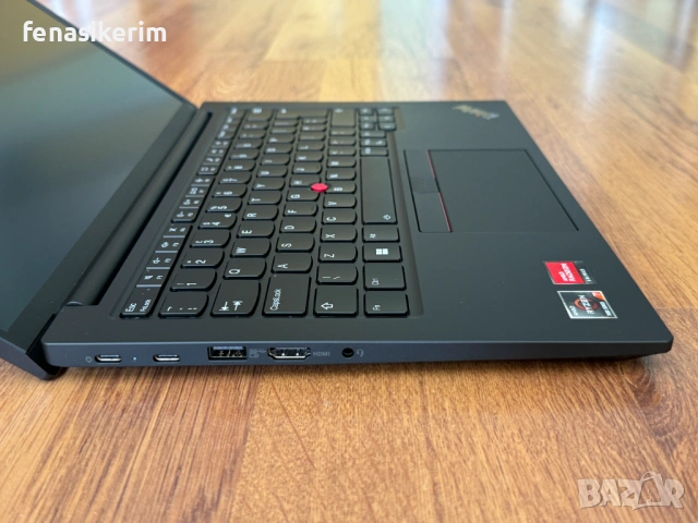 14' Full HD+ Ryzen 7 7730u Lenovo ThinkPad E14 Gen 5 16GB DDR4/512GB NVMe/Radeon/Бат 10ч, снимка 12 - Лаптопи за работа - 54625263