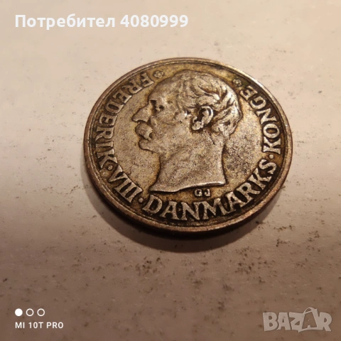 Дания 10 йоре 1907, снимка 4 - Нумизматика и бонистика - 54382004