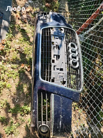 Предна броня с пръскалки оборудвана без забележки за Ауди А6 ц6 4ф  Audi A6 c6 4f, снимка 3 - Части - 55614117