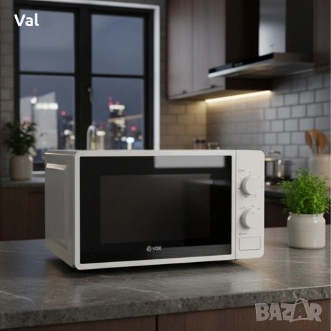 Микровълнова фурна VOX M-30, 700W, 20л с механичен таймер, снимка 4 - Микровълнови - 54746185