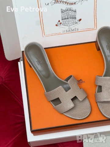 Hermes Oran 39,40 дамски чехли, снимка 5 - Чехли - 54608300
